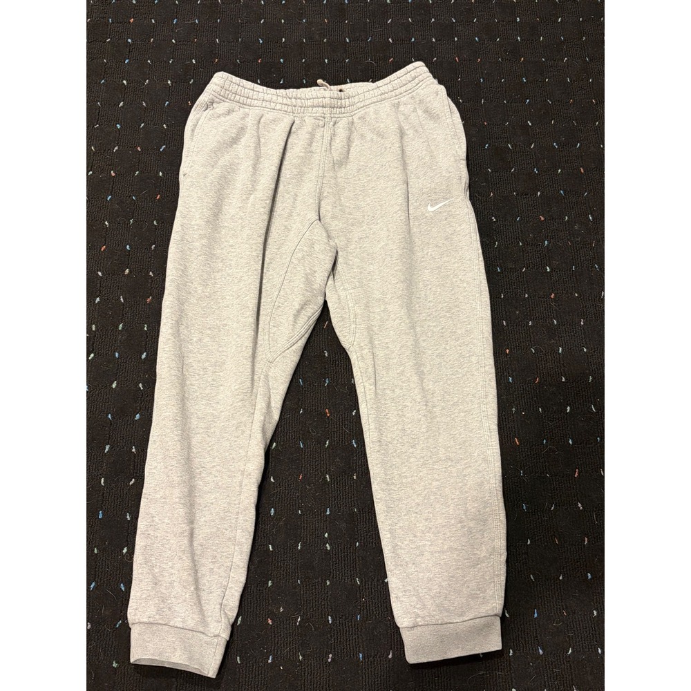 Nike Mens Sportswear Club Fleece Joggers Grey Sweatpants Large 27" inseam